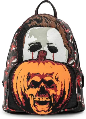 Loungefly Halloween 2 Michael Myers Pumpkin Womens Double Strap Shoulder Bag Purse