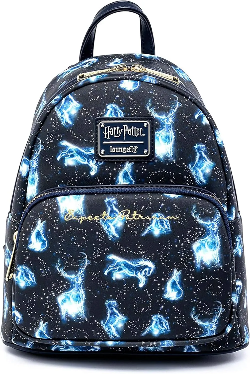 Loungefly Harry Potter Expecto Patronus All Over Print Womens Double Strap Shoulder Bag Purse