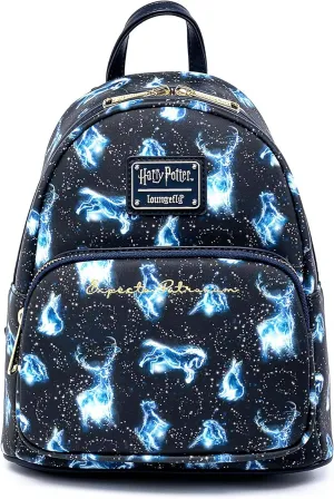 Loungefly Harry Potter Expecto Patronus All Over Print Womens Double Strap Shoulder Bag Purse