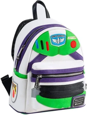 Loungefly Toy Story Buzz Lightyear Faux Leather Womens Double Strap Shoulder Bag Purse