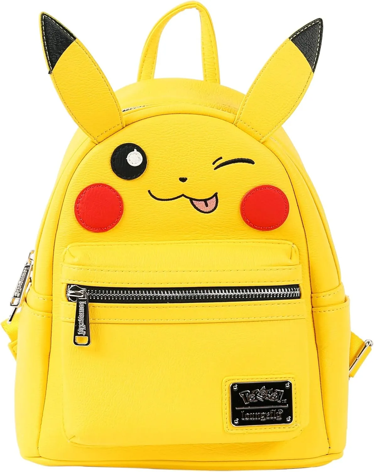 Loungefly x Pokemon Pikachu Winking Face Mini Backpack (One Size, Multicolored)
