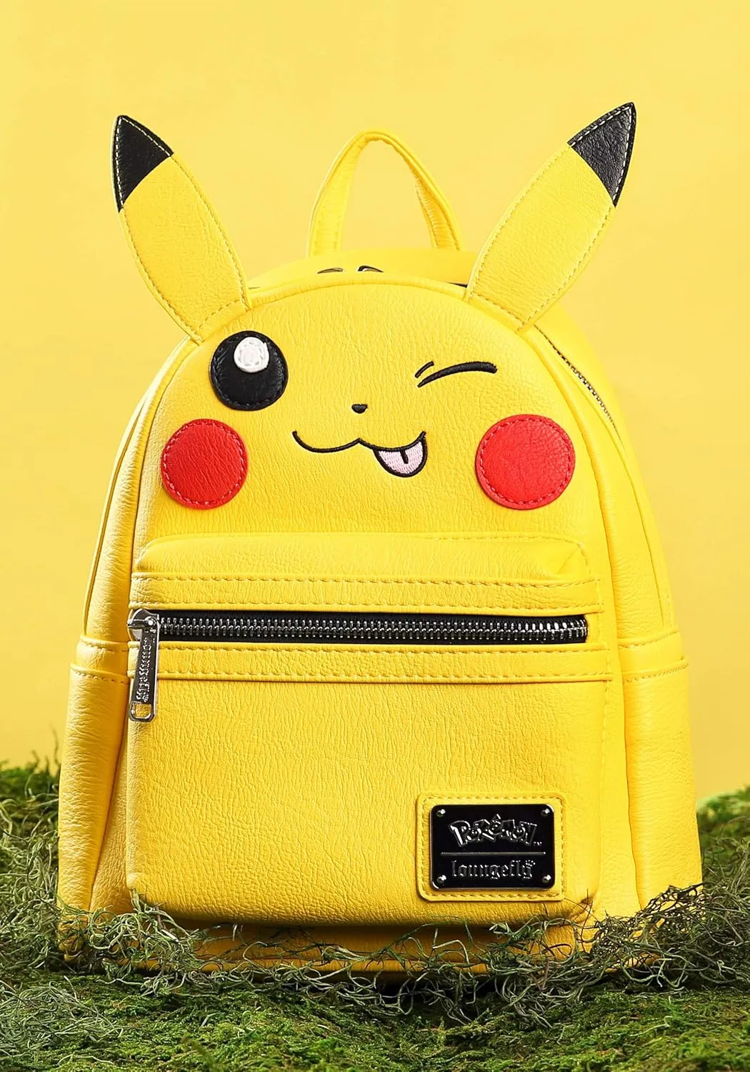 Loungefly x Pokemon Pikachu Winking Face Mini Backpack (One Size, Multicolored)