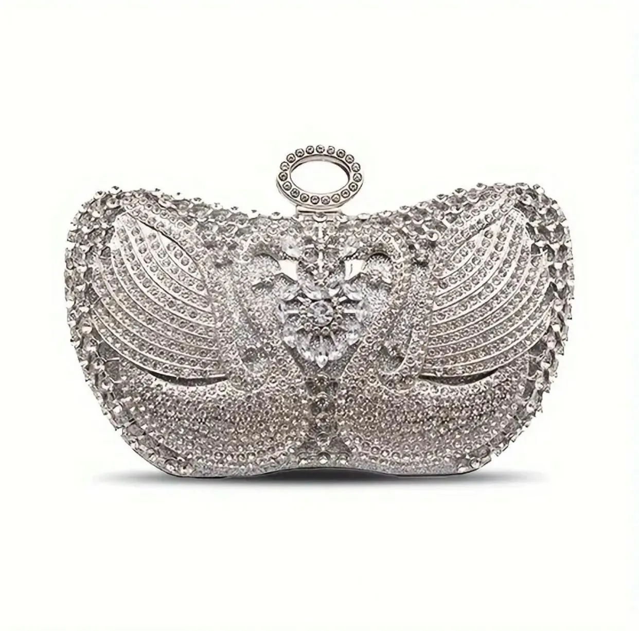 Love Birds Rhinestones Clutch Purse
