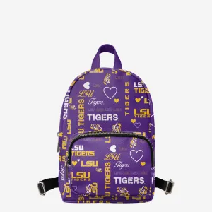 LSU Tigers Logo Love Mini Backpack