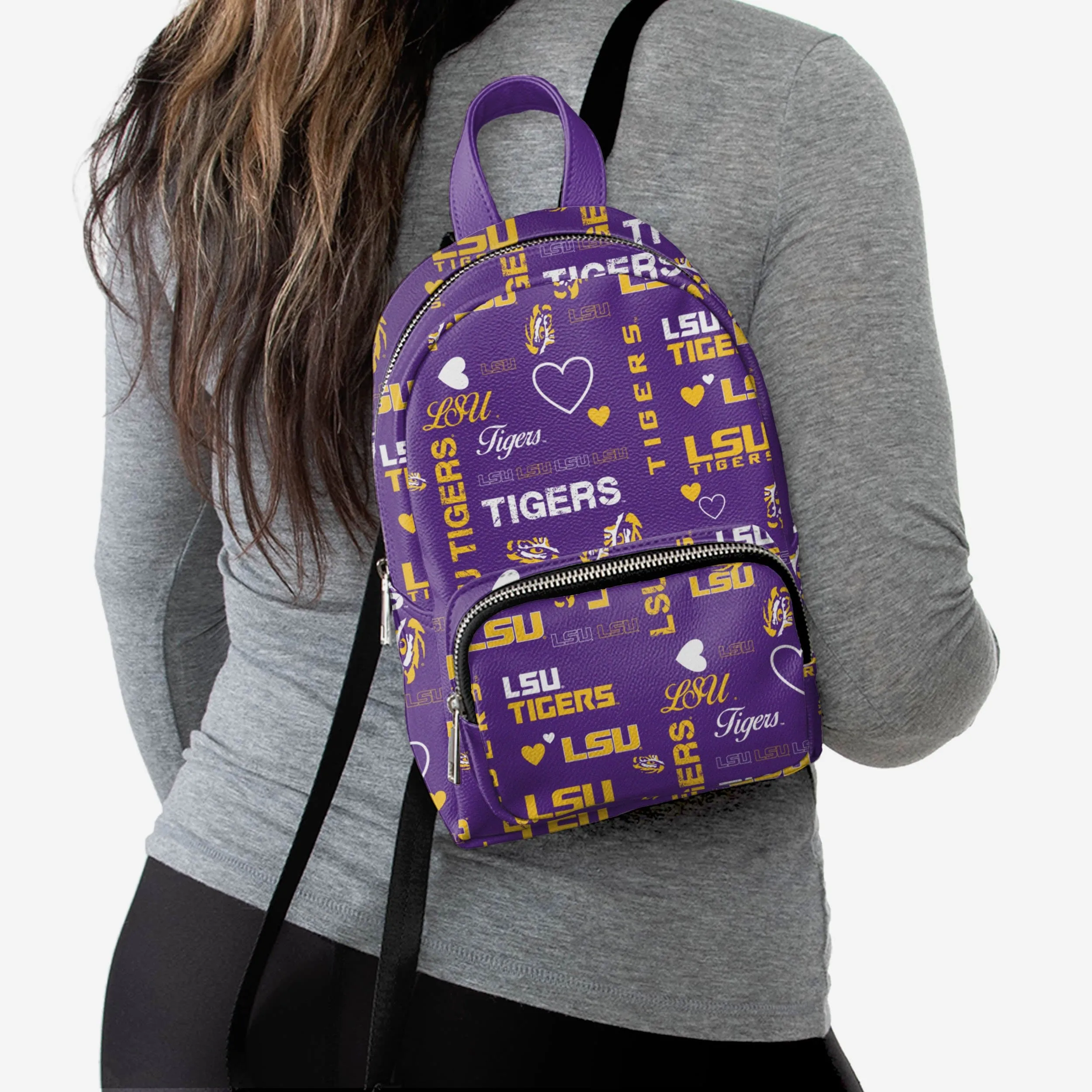 LSU Tigers Logo Love Mini Backpack
