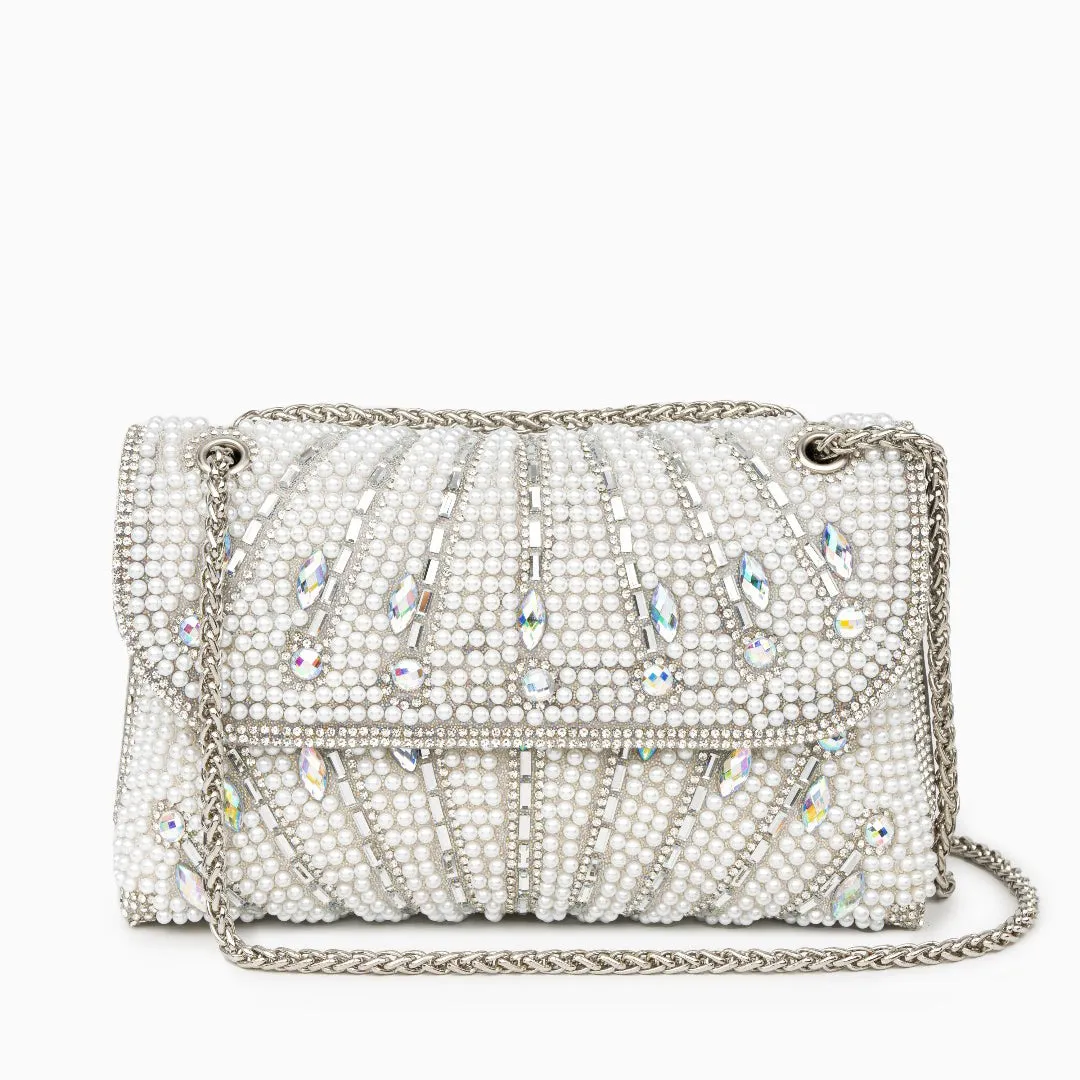 Luciana Rhinestones Clutch Bag