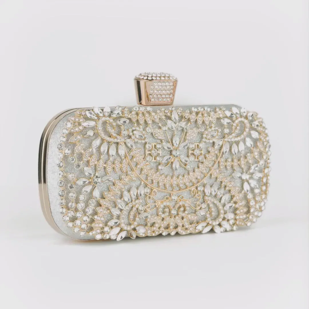 Luxurious Flower Clutch Bag