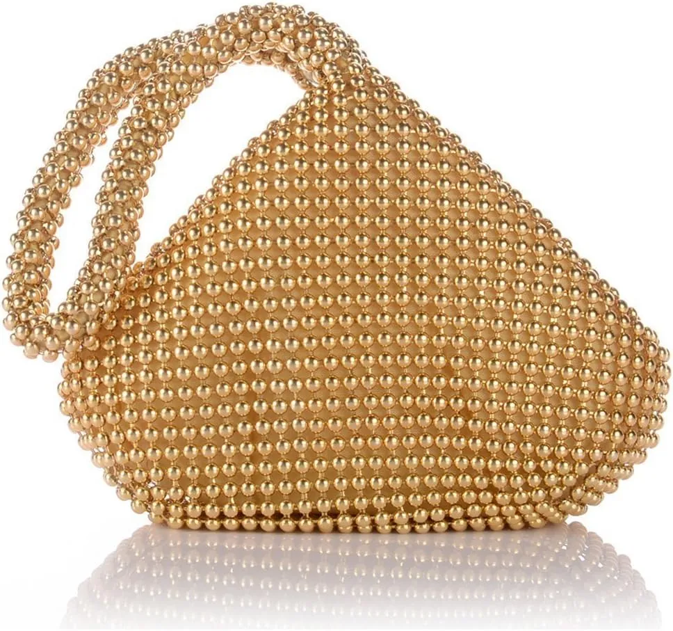 Luxury Aluminum Sequins Trihedral Designer Clutch Evening Handbag Mini Tote Coin Purse wallets