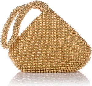 Luxury Aluminum Sequins Trihedral Designer Clutch Evening Handbag Mini Tote Coin Purse wallets
