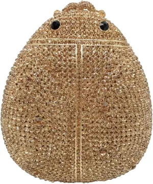 Luxury Beetle Shaped Rhinestone Clutch Diamond Evening Bag Women Crystal Clutch Purse Wedding Party Sparkly Handbag