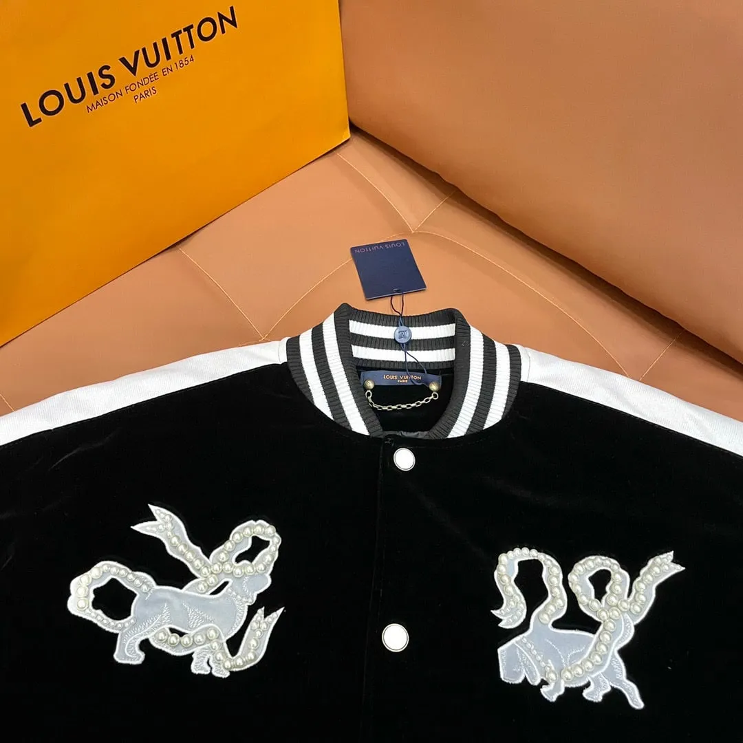 LV DENIM VELVET SOUVENIR JACKET INDIGO 1AGIMJ
