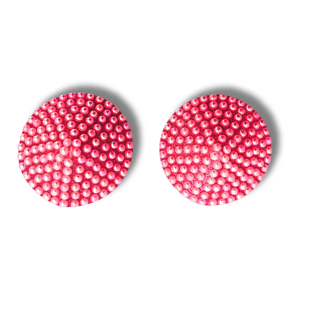 MACARON (4 colours!) Spring Pearl Circle Reusable Pasties Nipple Covers (2pcs)