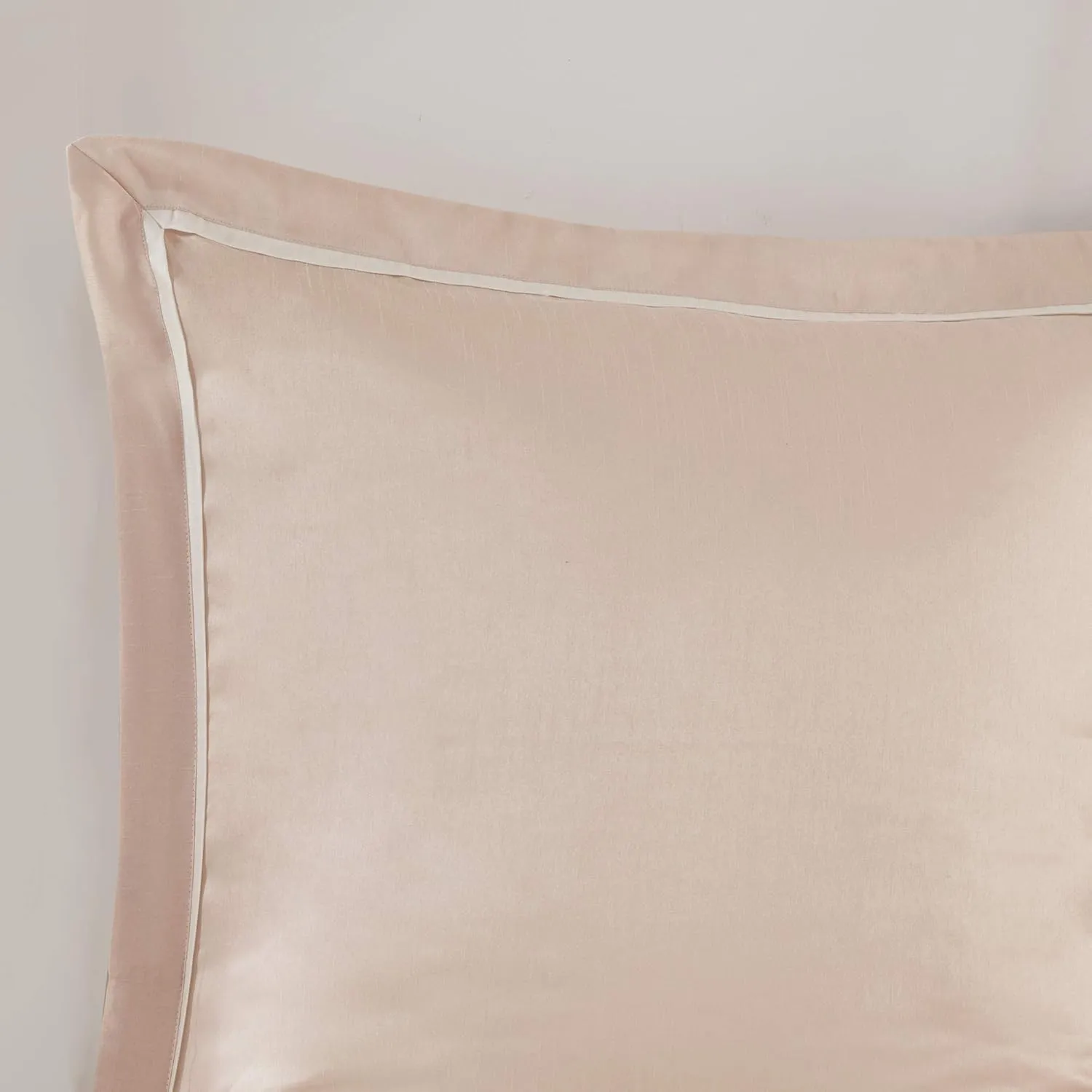 Madison Park Essentials Room in a Bag Faux Silk Comforter Set-Luxe Diamond Tufting All Season Bedding, Matching Curtains, Decorative Pillows, Cal King(104"x92"), Blush 24 Piece (MPE10-811)
