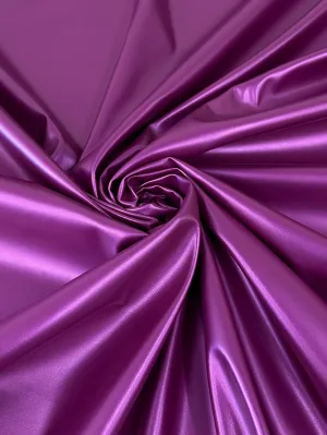 Magenta Metallic Stretch Faux Leather