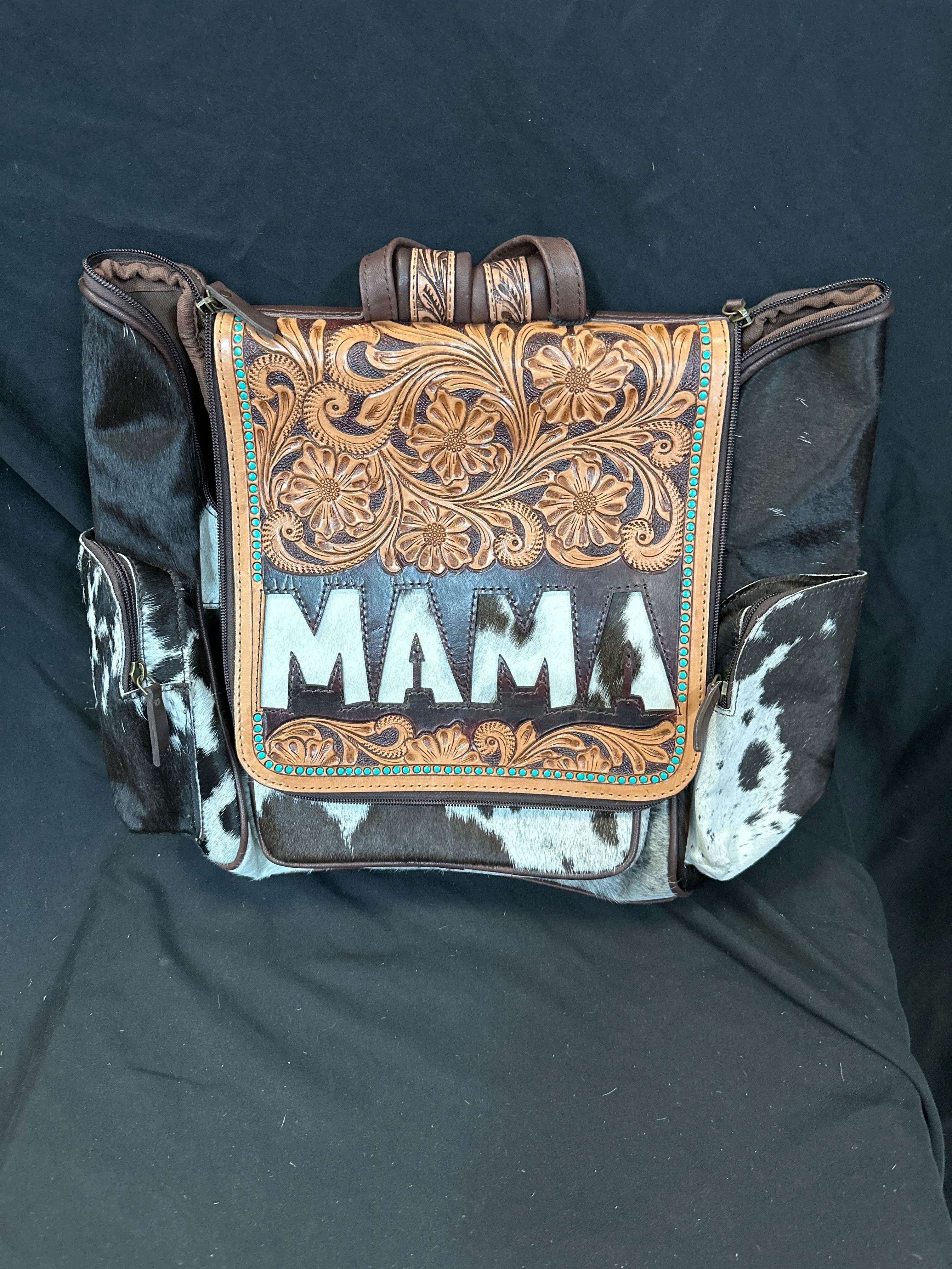 MAMA Tooled & Cowhide Backpacks