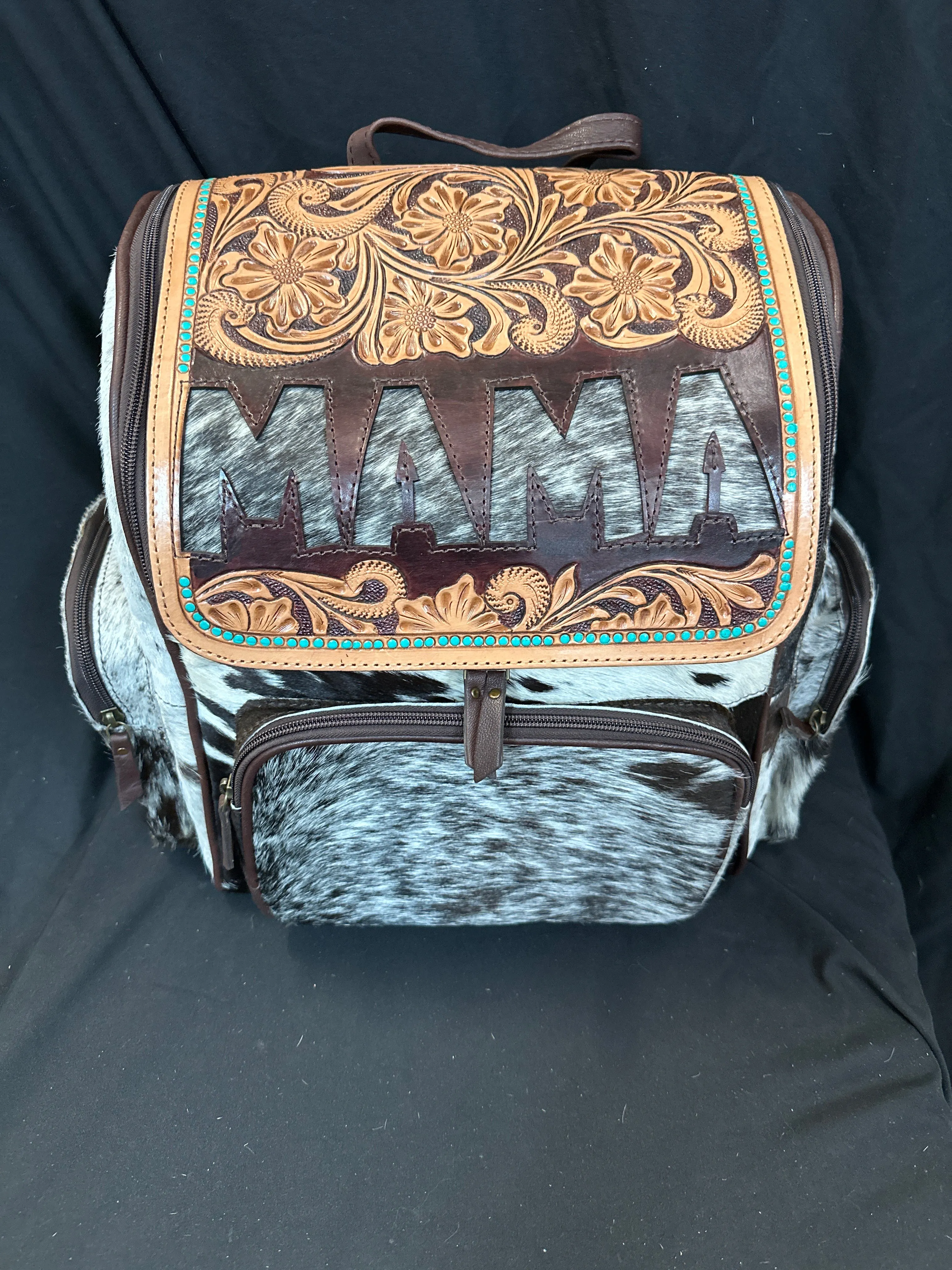 MAMA Tooled & Cowhide Backpacks