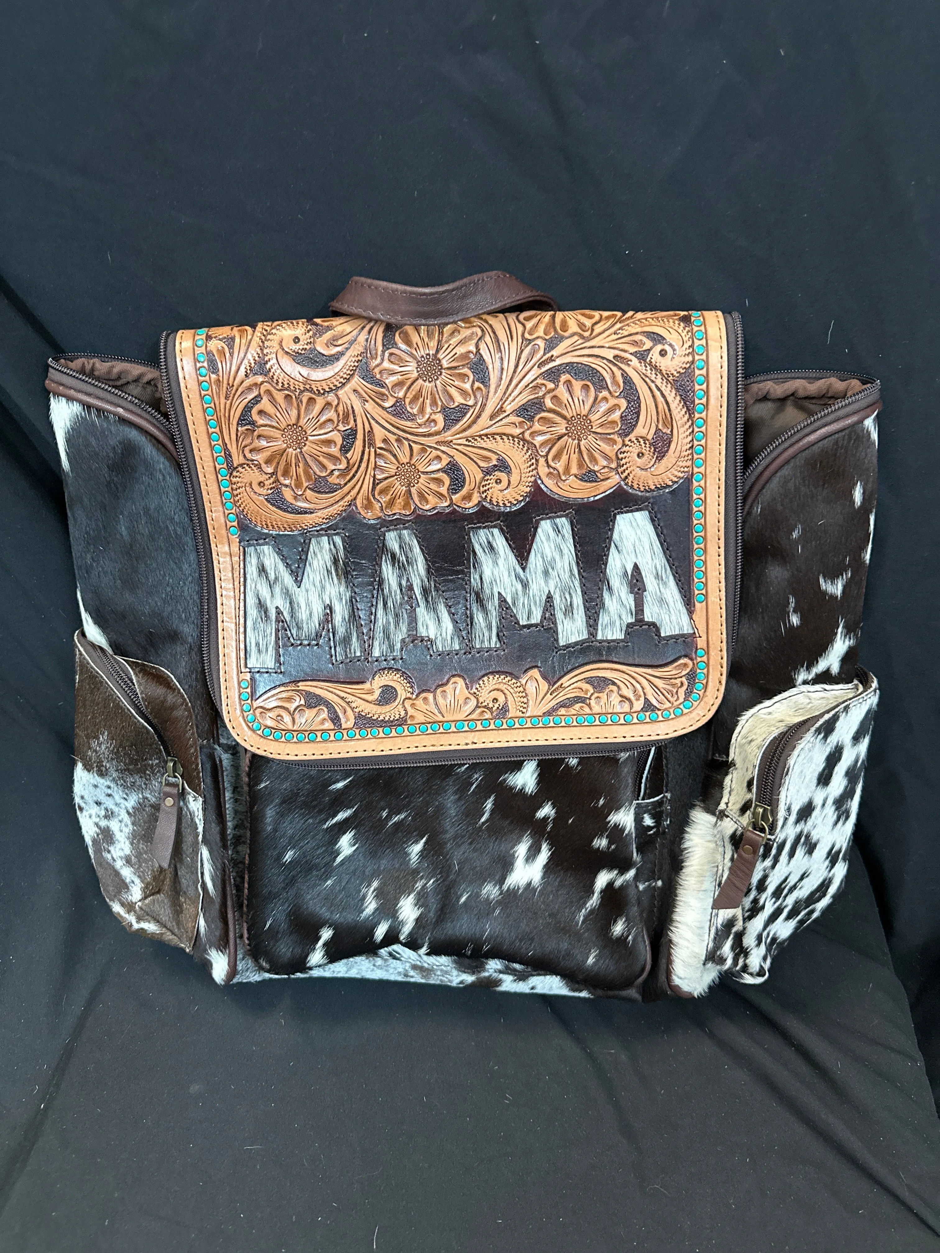 MAMA Tooled & Cowhide Backpacks