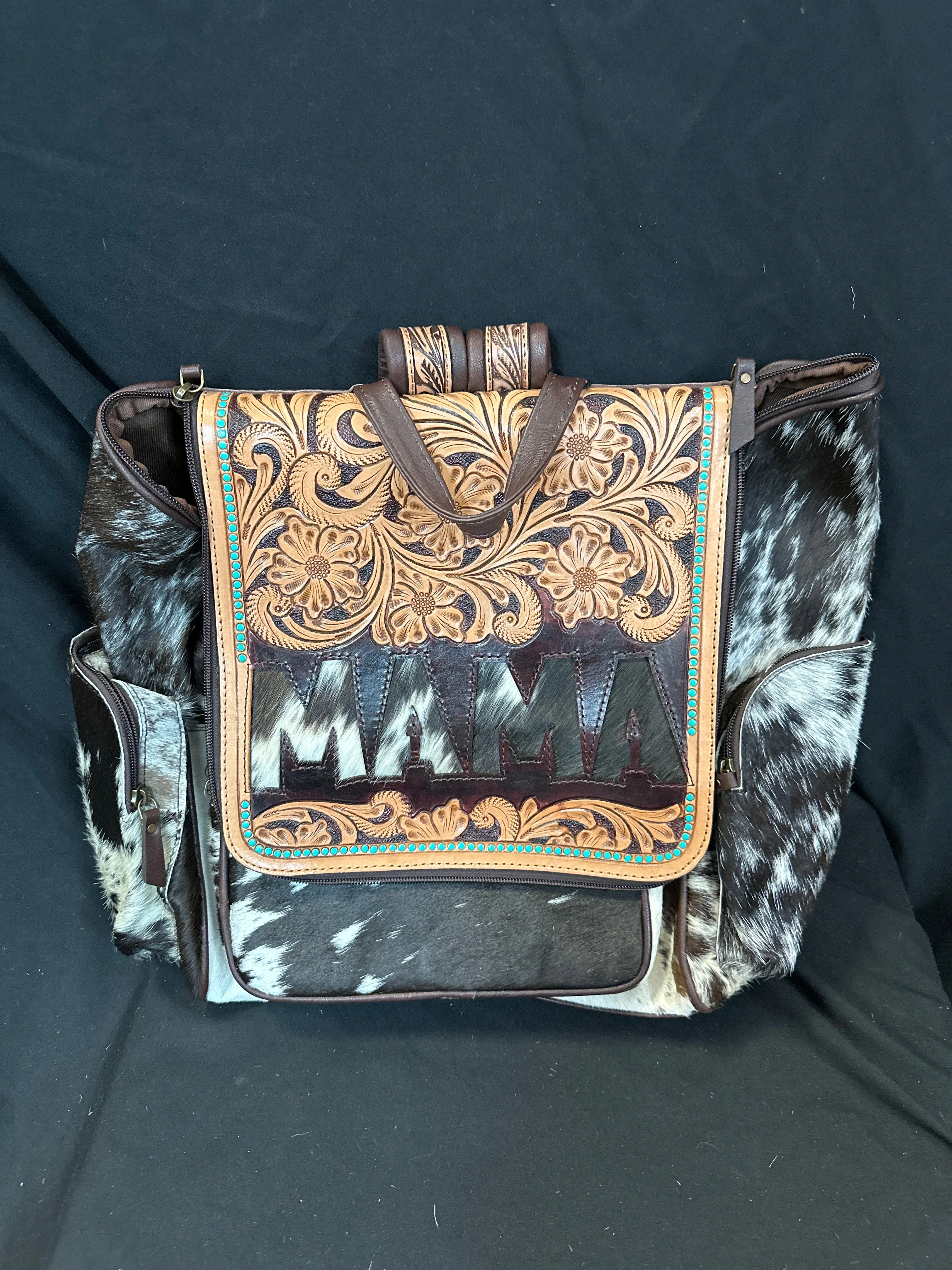 MAMA Tooled & Cowhide Backpacks