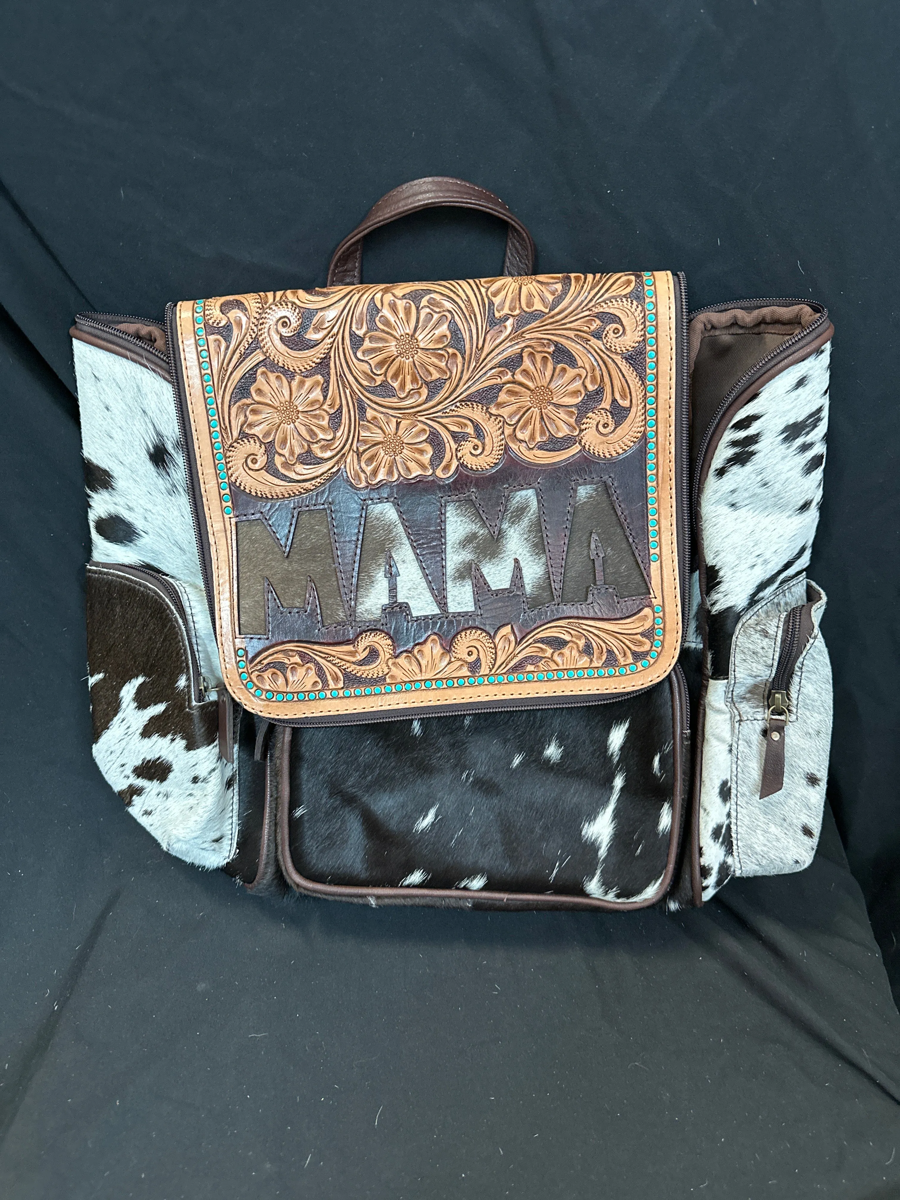MAMA Tooled & Cowhide Backpacks