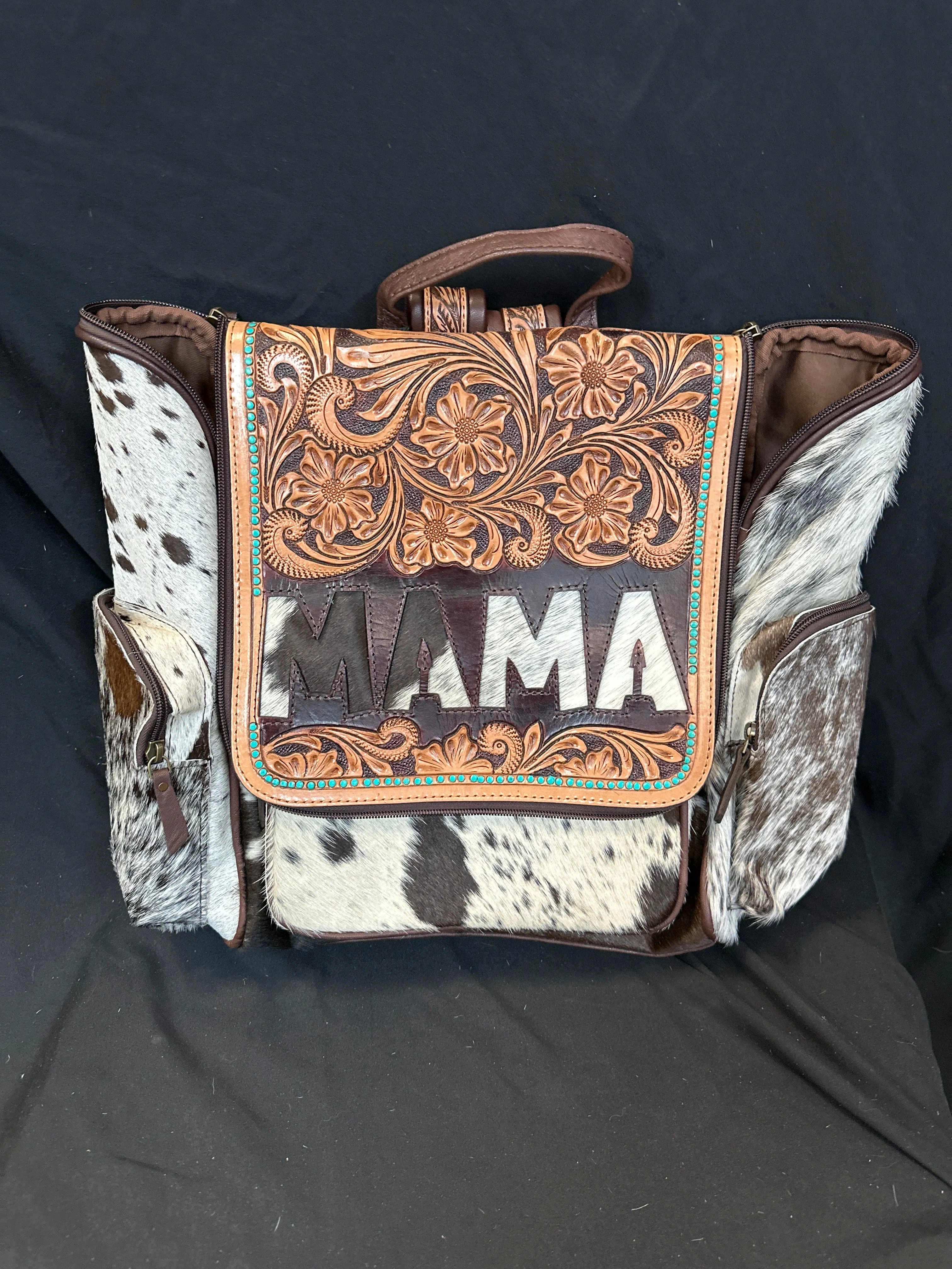 MAMA Tooled & Cowhide Backpacks