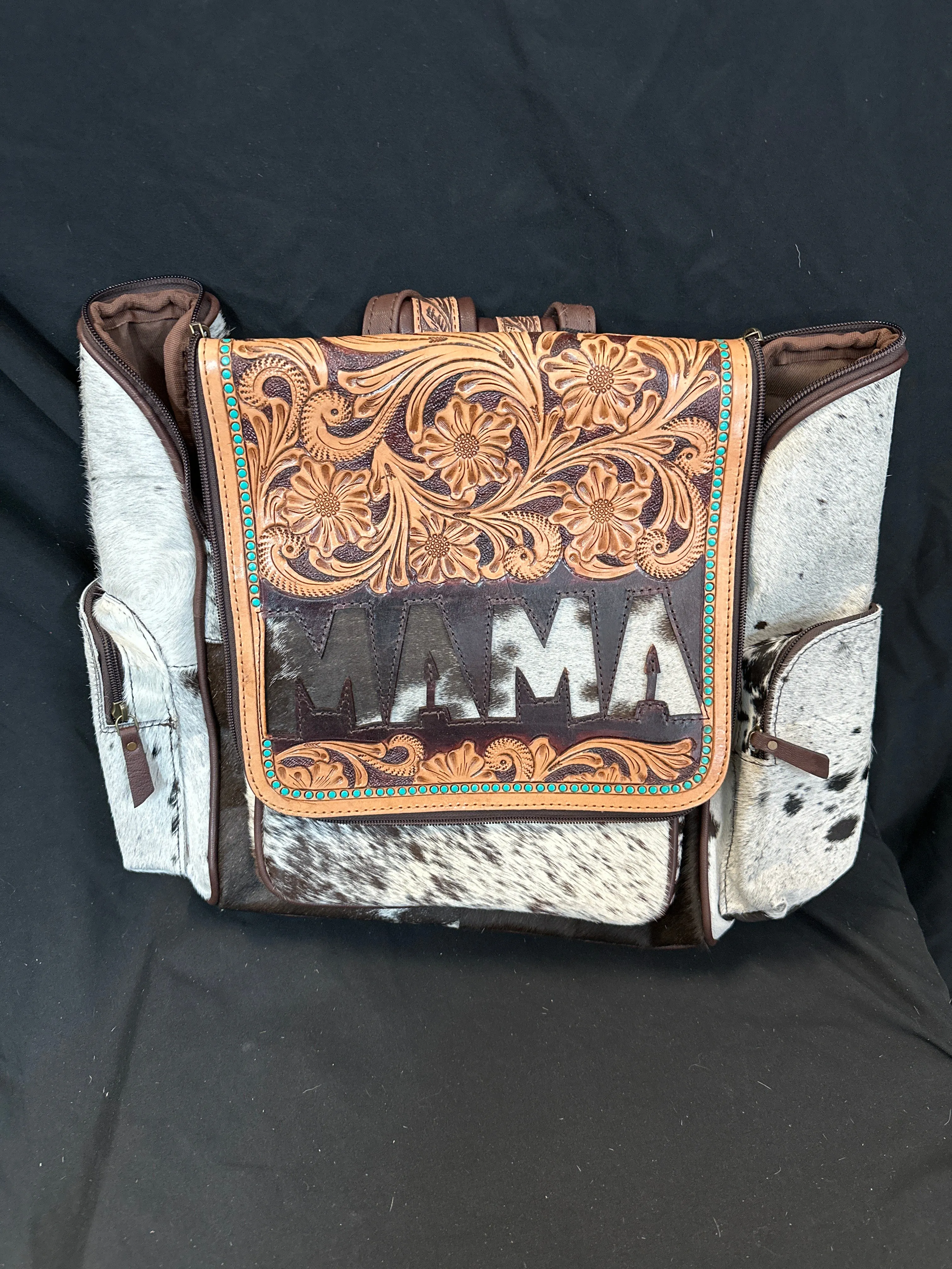 MAMA Tooled & Cowhide Backpacks