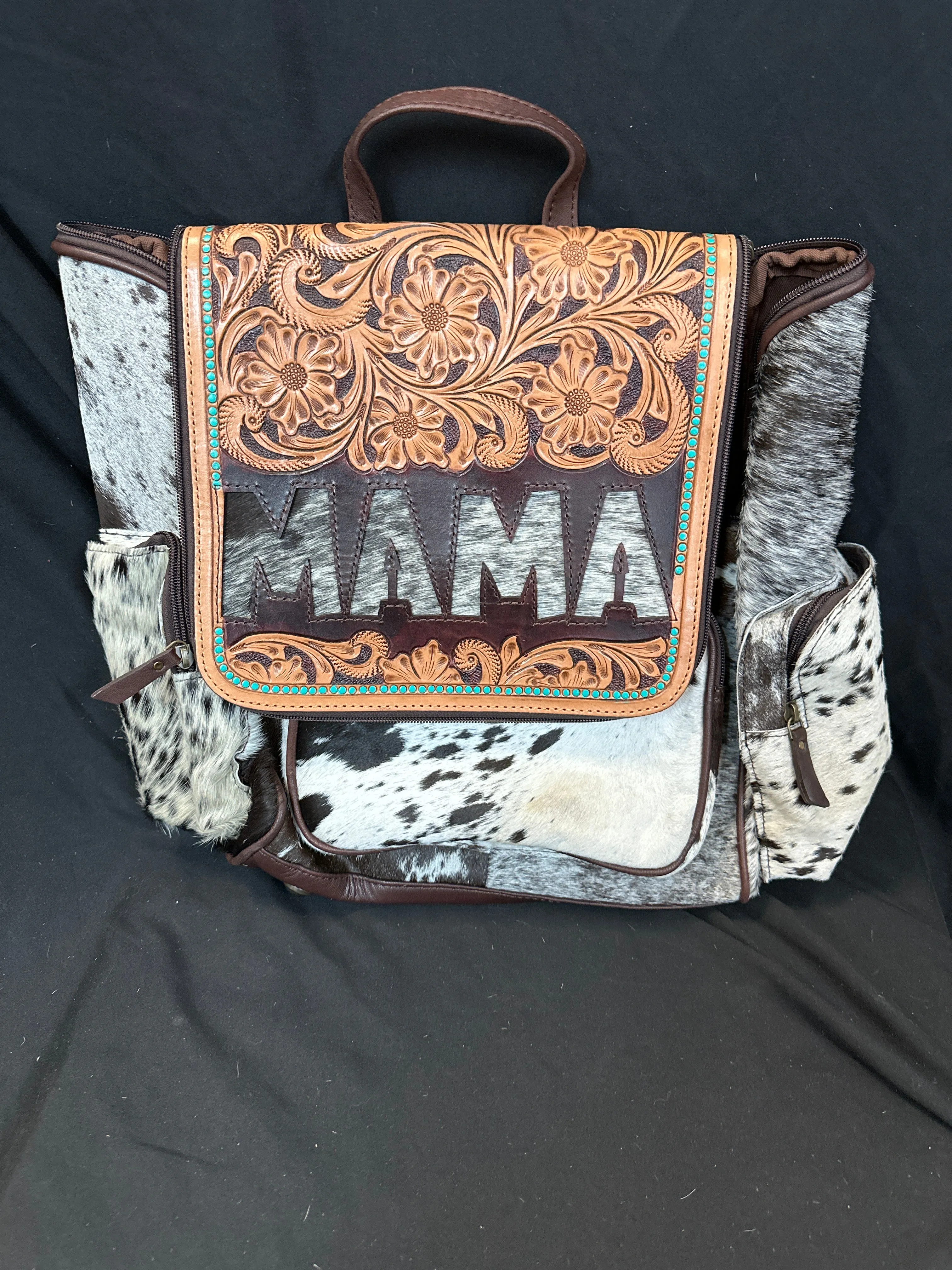 MAMA Tooled & Cowhide Backpacks