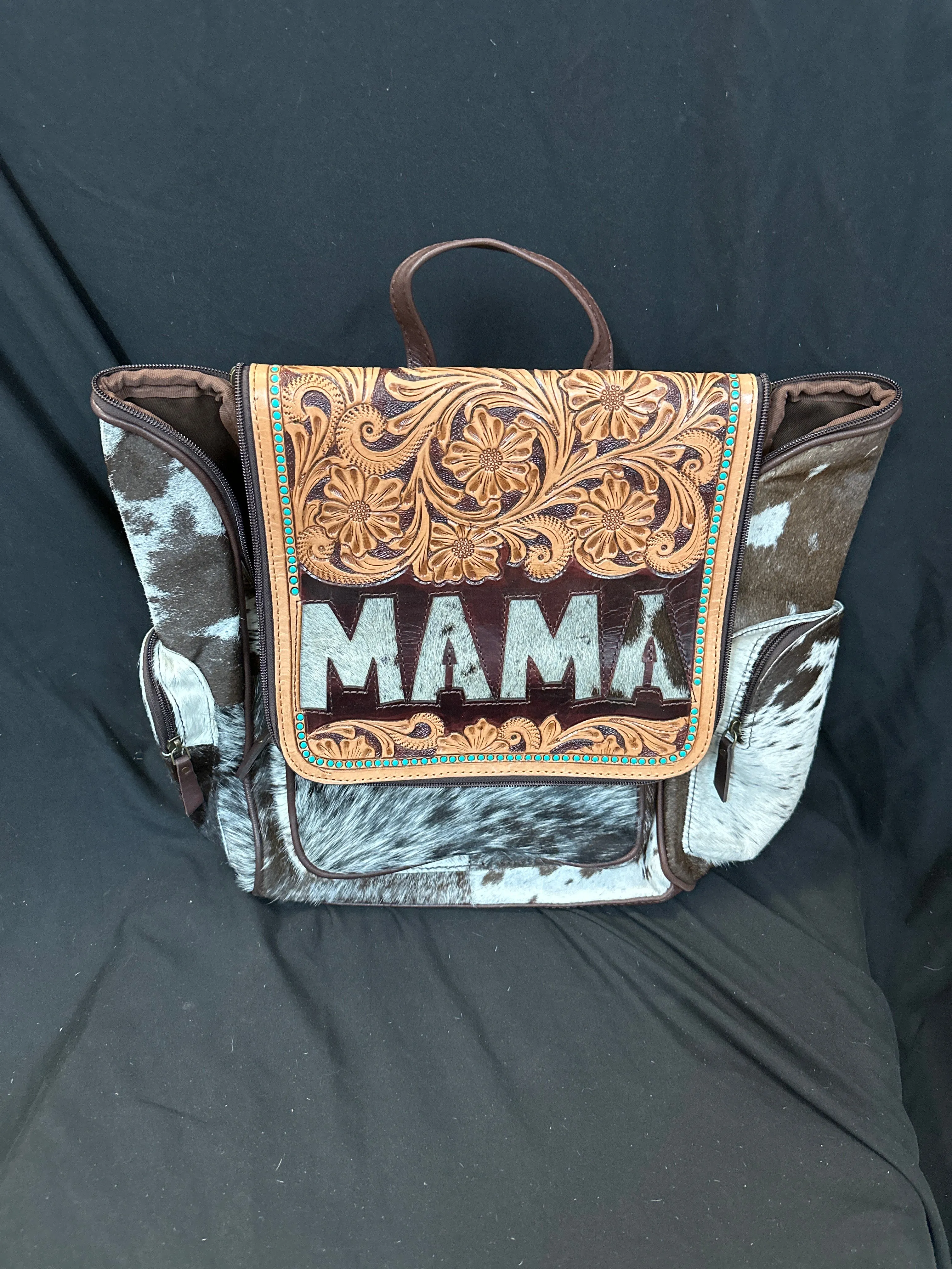 MAMA Tooled & Cowhide Backpacks