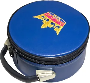 Masonic Knights Of The York Cross Of Honour Crown Cap Case Blue with KYCH Emblem | Hat Bag