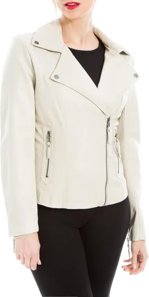 Max Studio Women's Fall 2023 Trendy Fashion Everyday Casual Faux Leather Jacket
