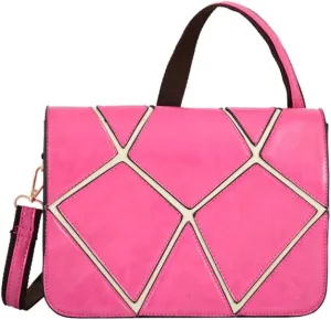 Mellow World Fashion Messenger Bag Trinity, Fuchsia, One Size