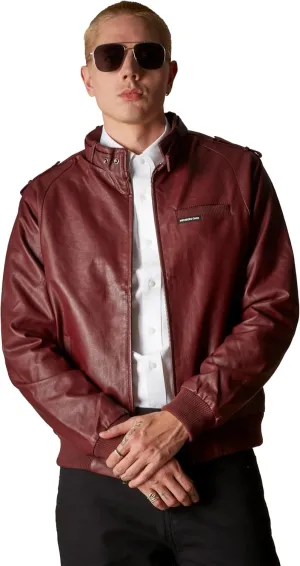 Members Only Iconic Racer Faux Leather Jacket Men