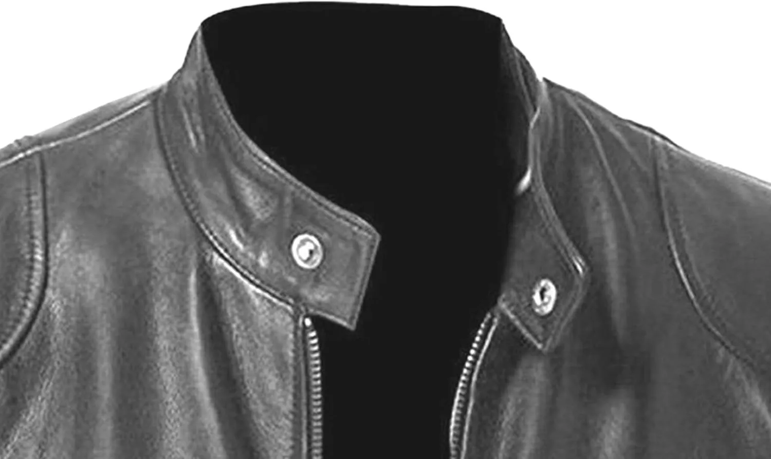 Men Slim Fit Motorcyle Leather Jacket Zip-Up Windbreaker Leather Jackets Lightweight PU Biker Vintage Coat