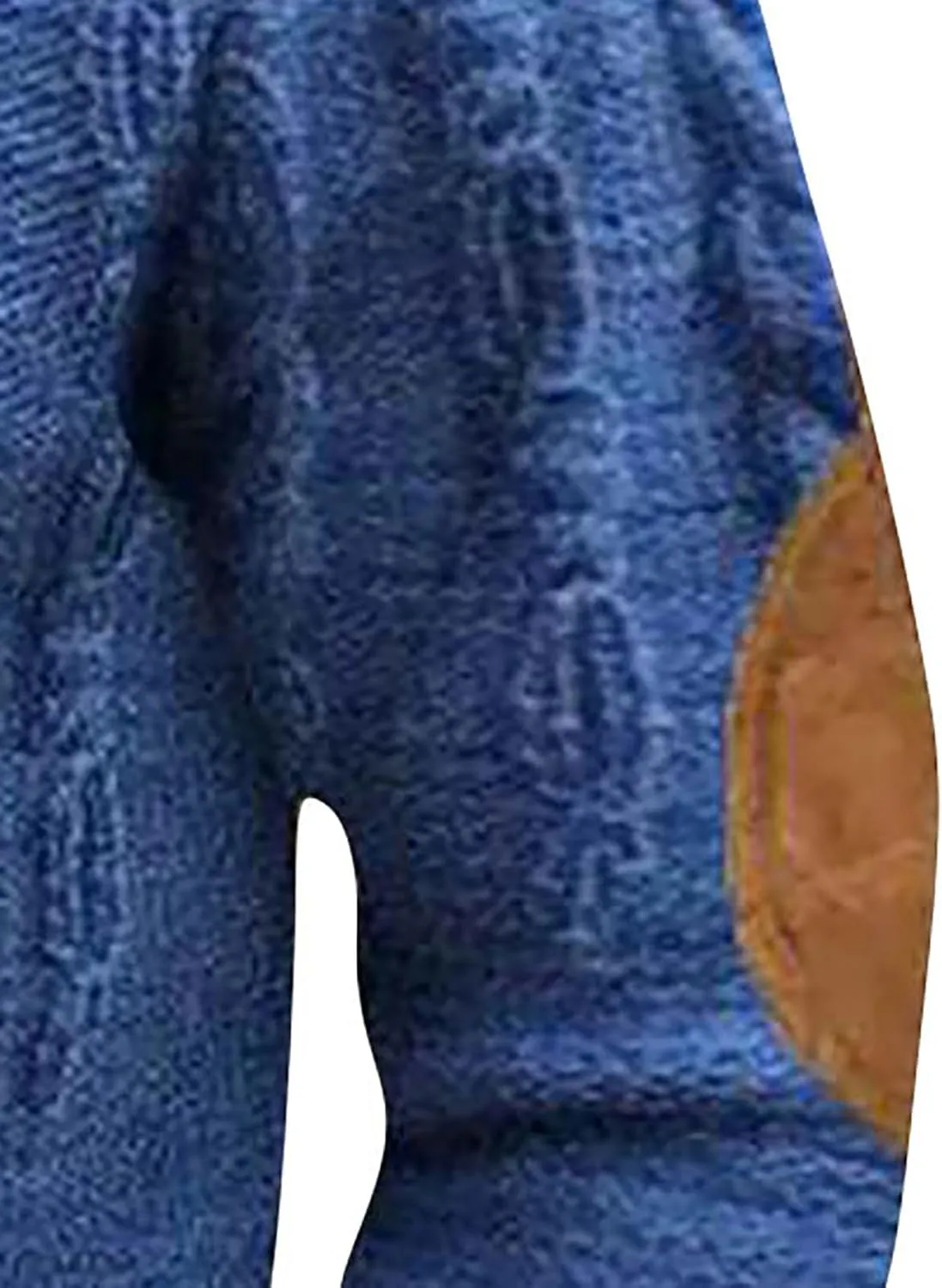 Men's Aztec Western Sweatshirt Sweatshirt Warm Cuff Patch Long Sleeve Sweatshirt Top Long Sleeved Pullover Men Mens