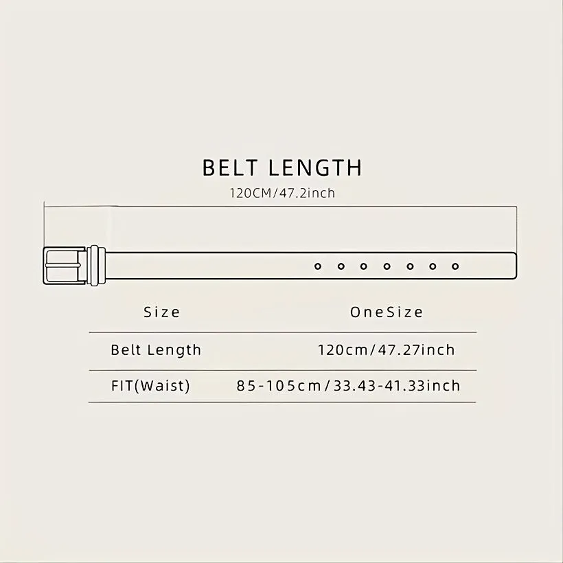 Men's Cowboy Belt w/ Bull Head Buckle Faux Leather Casual Alloy Buckle