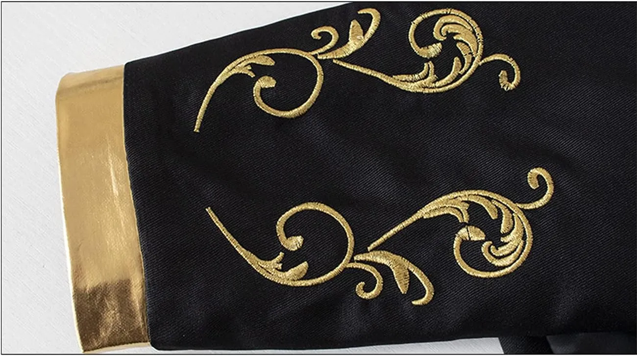 Men's Fashion Palace Prince Gold Embroidered Jacket Court Uniform costume