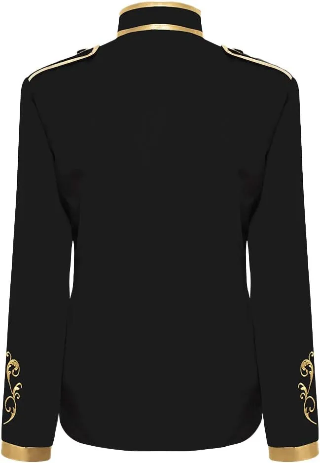 Men's Fashion Palace Prince Gold Embroidered Jacket Court Uniform costume