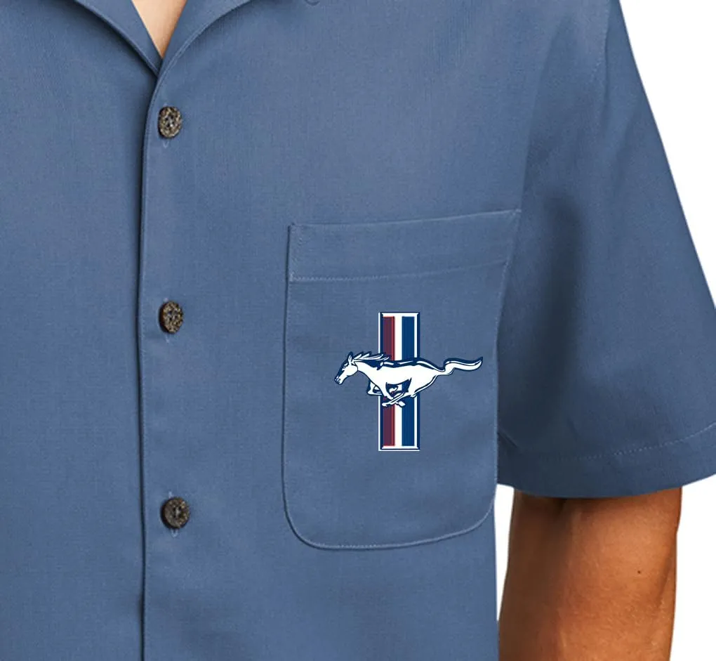 Men's Ford GT Legend Lives Upscale Camp Shirt with Pocket
