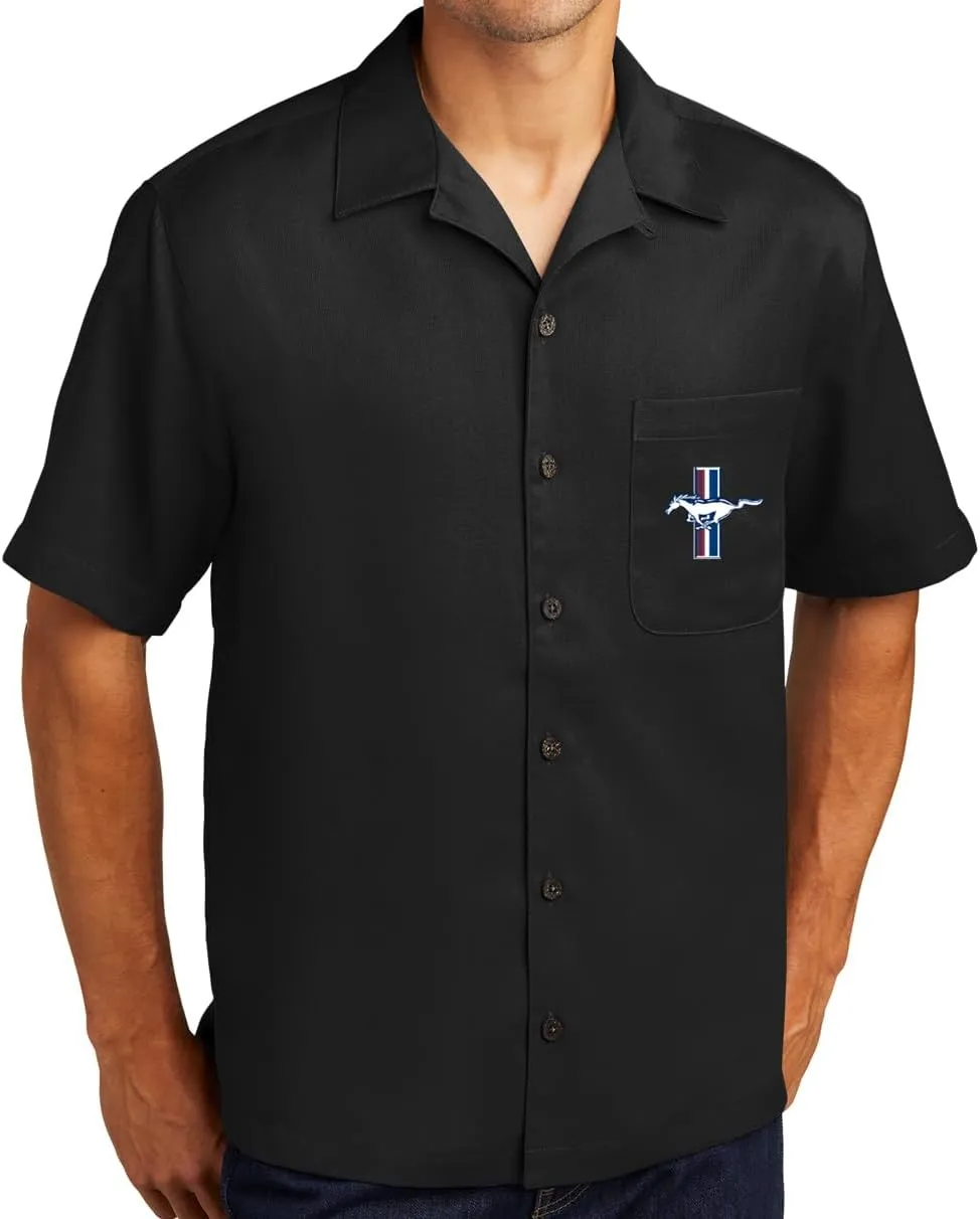 Men's Ford GT Legend Lives Upscale Camp Shirt with Pocket