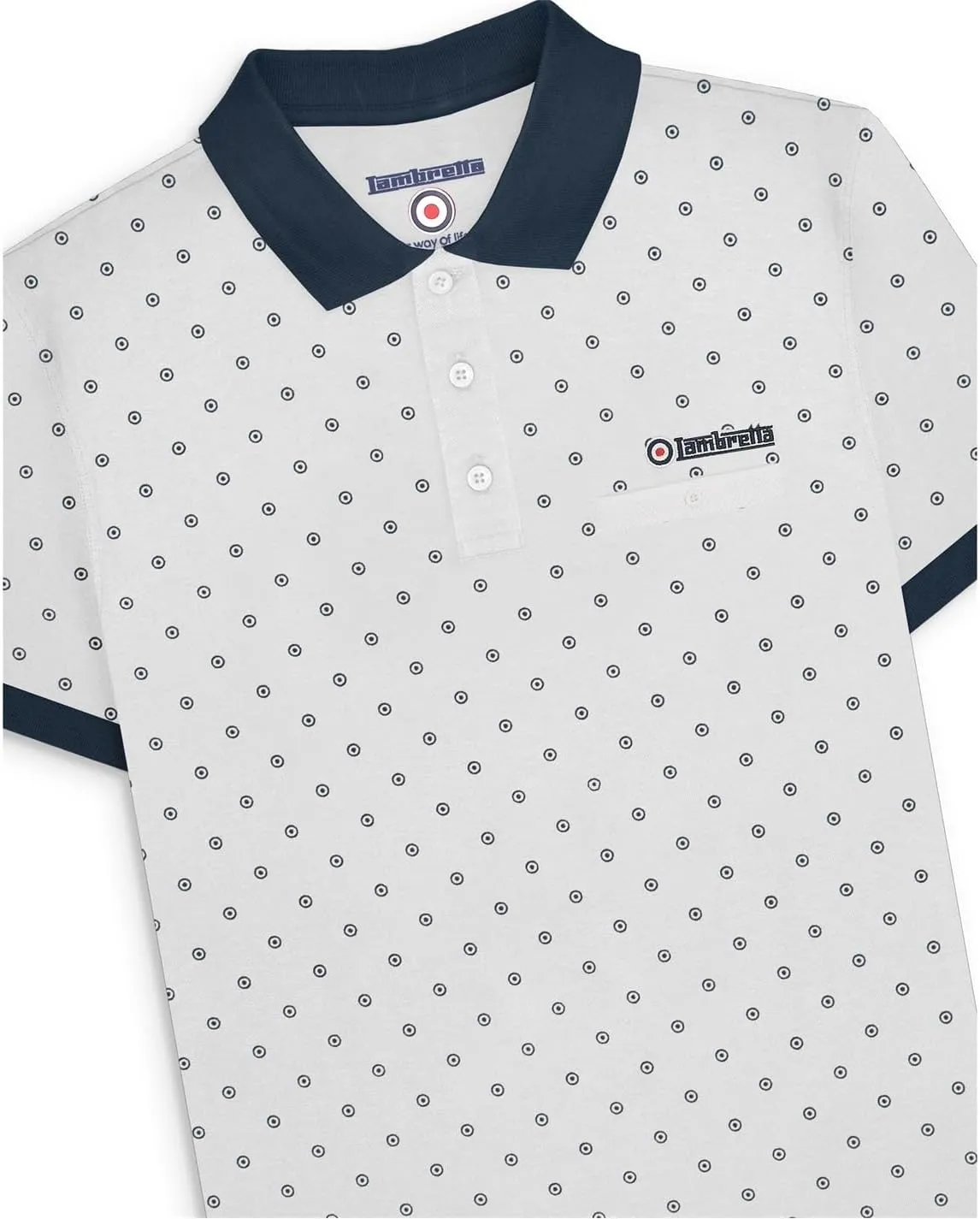 Mens Target AOP Premium Polo Shirt