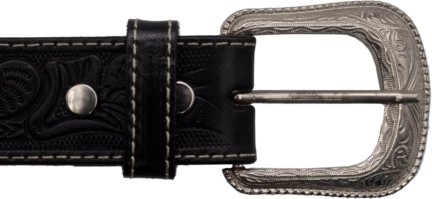 Men's Western Belt Cowboy Belt for Texas Men Country Style Fajas Vaqueras para Hombre Genuine Leather
