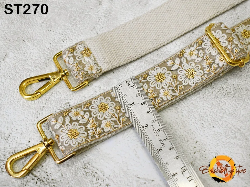 Messenger Bag Crossbody Purses Straps Replacement Shoulder Tote Bags Strap for Christmas Gift Embroidered Boho Guitar Strap Handbag Strap