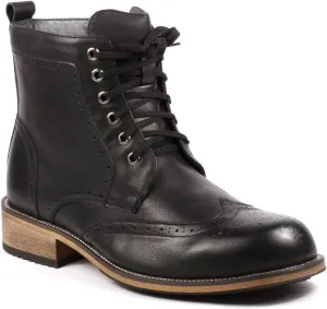 Metrocharm MC002 Men's Lace Up Wing Tip Formal Dress Casual Fashion Boots