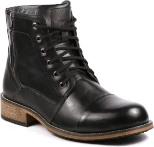 Metrocharm MC003 Men's Lace Up Cap Toe Formal Dress Casual Fashion Boots