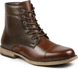 Metrocharm MC307 Men's Lace Up Cap Toe Formal Dress Casual Fashion Boots