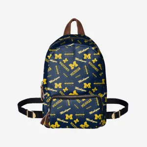 Michigan Wolverines Printed Collection Mini Backpack