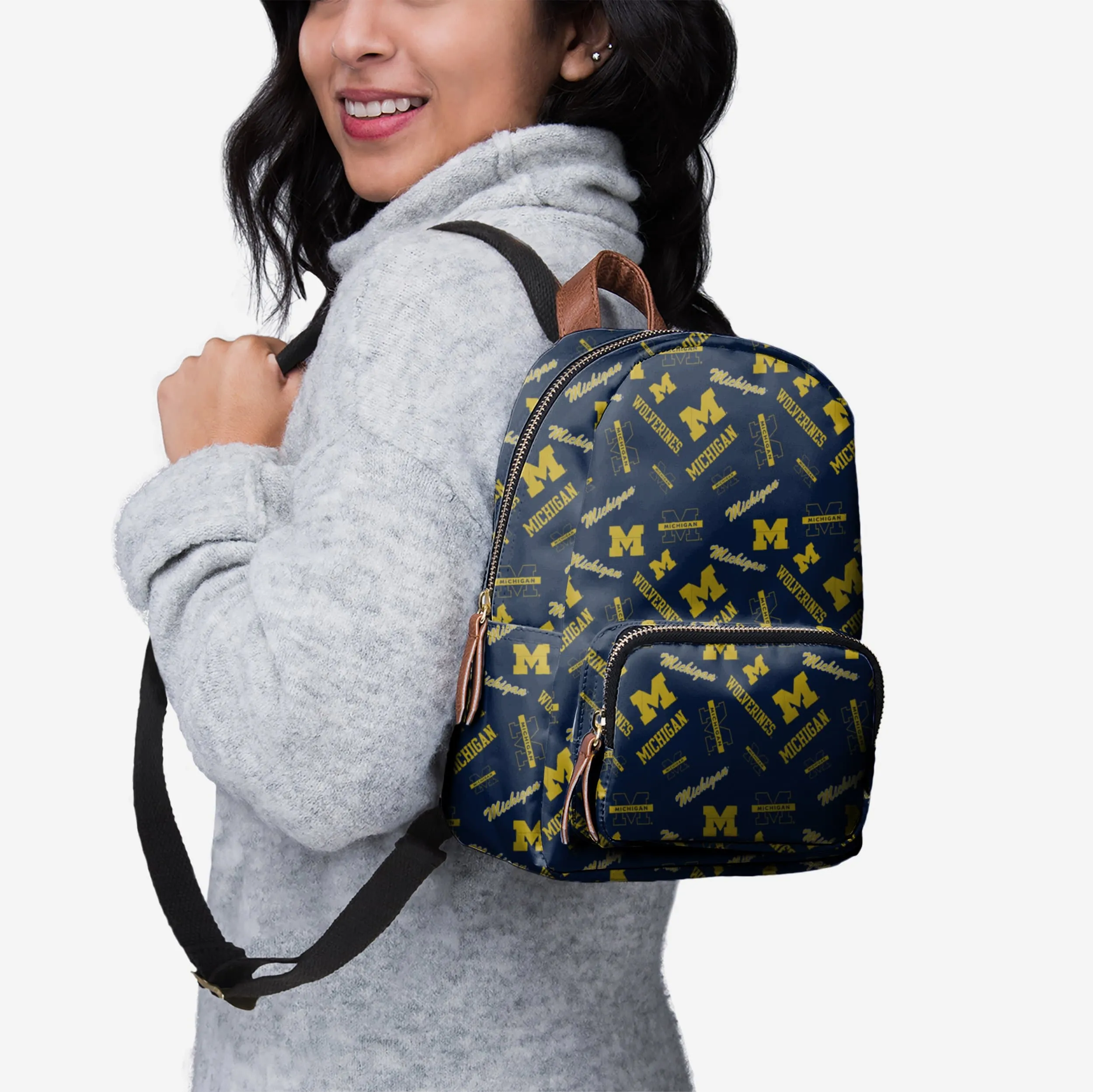 Michigan Wolverines Printed Collection Mini Backpack