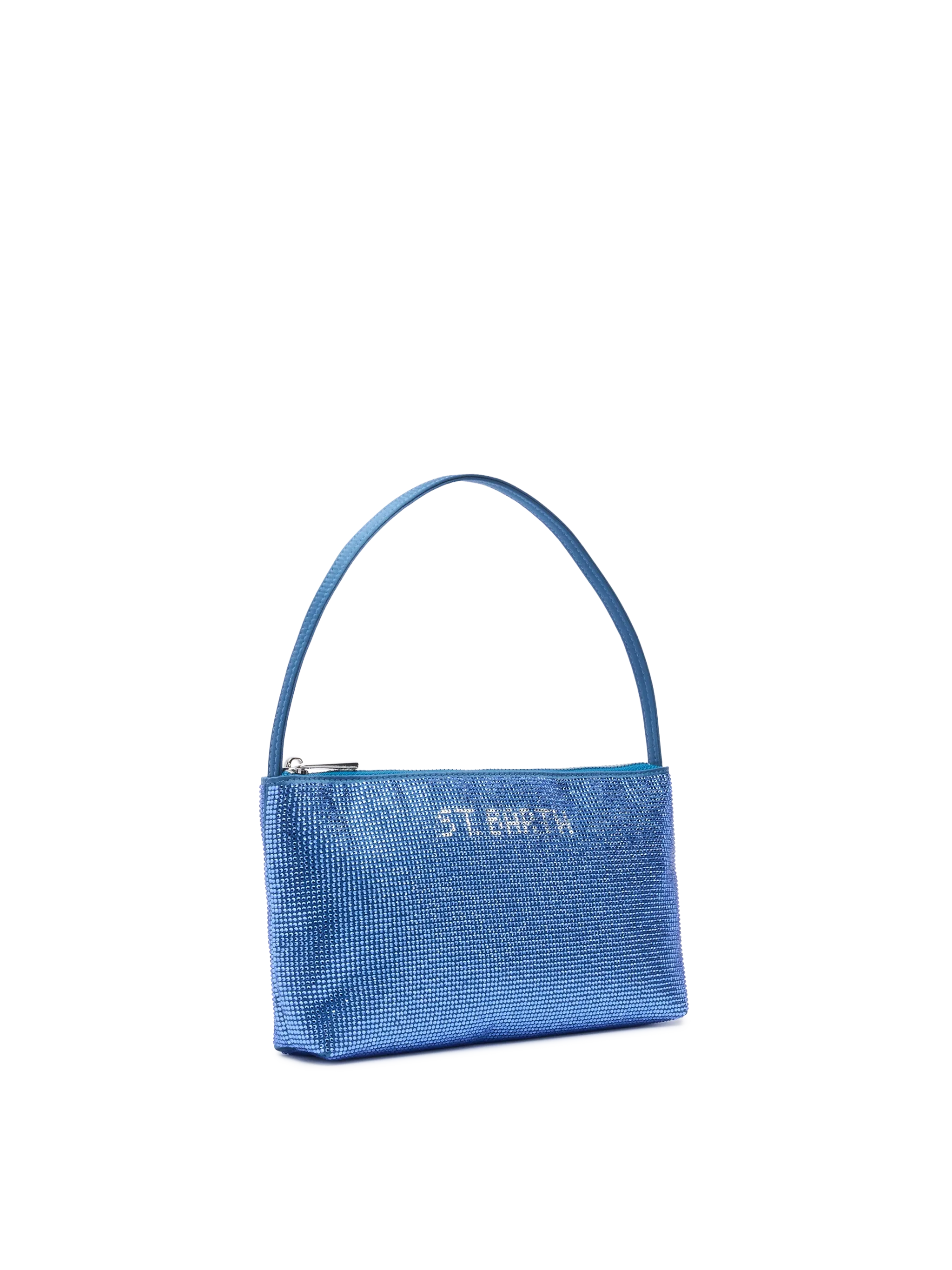 Mini bag Strassy with avio blue rhinestones