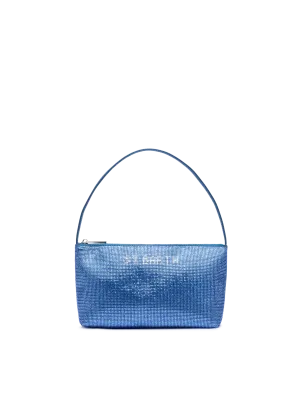 Mini bag Strassy with avio blue rhinestones