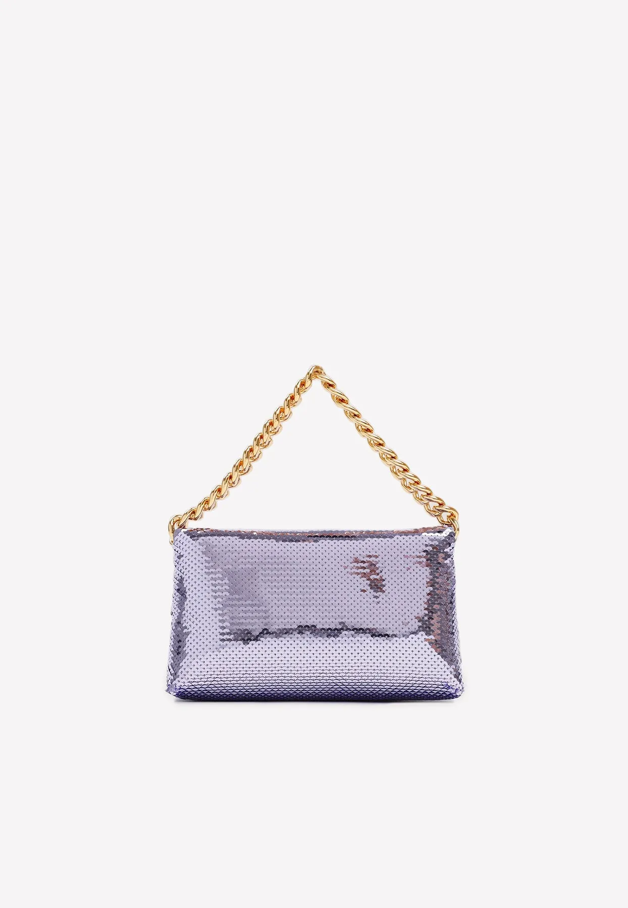 Mini Sequin-Embellished Clutch Bag