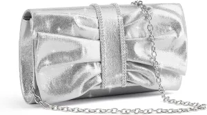 Missnine Clutch Purses for Women Bow Flap Evening Bag Wedding Formal Purse Sparkling Party Prom Cocktail Handbag